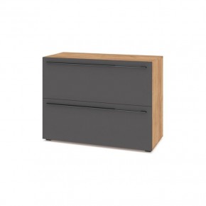 СТОУН С81 Комод (золотой дуб/графит) в Троицке - troick.ok-mebel.com | фото