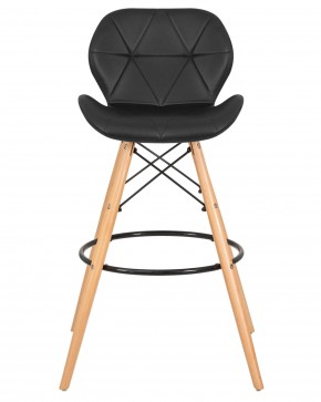 Стул барный DOBRIN BUTTERFLY BAR, ножки светлый бук, цвет чёрный в Троицке - troick.ok-mebel.com | фото 6