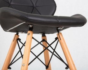 Стул барный DOBRIN BUTTERFLY BAR, ножки светлый бук, цвет чёрный в Троицке - troick.ok-mebel.com | фото 9