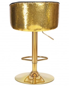 Стул барный DOBRIN DARCY GOLD SHINY, черный велюр с золотыми пайетками в Троицке - troick.ok-mebel.com | фото 5