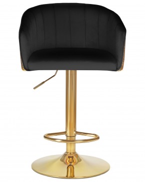 Стул барный DOBRIN DARCY GOLD SHINY, черный велюр с золотыми пайетками в Троицке - troick.ok-mebel.com | фото 6