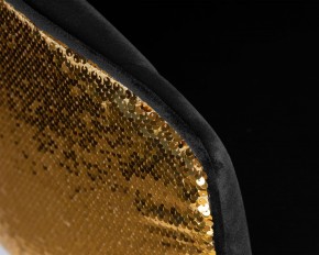 Стул барный DOBRIN DARCY GOLD SHINY, черный велюр с золотыми пайетками в Троицке - troick.ok-mebel.com | фото 8