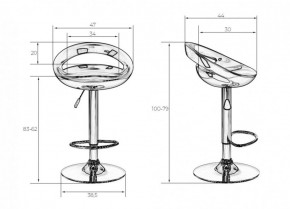Стул барный DOBRIN DISCO LM-1010 (черный) в Троицке - troick.ok-mebel.com | фото 2