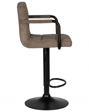 Стул барный DOBRIN KRUGER ARM BLACK, какао вельвет (LAR-E2041-05) в Троицке - troick.ok-mebel.com | фото 3