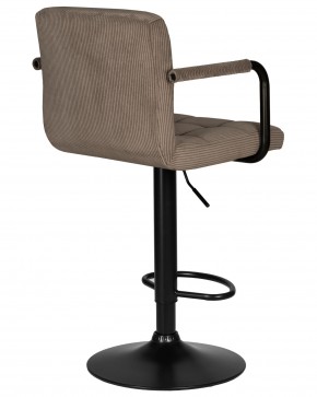 Стул барный DOBRIN KRUGER ARM BLACK, какао вельвет (LAR-E2041-05) в Троицке - troick.ok-mebel.com | фото 4