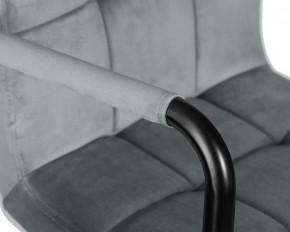 Стул барный DOBRIN KRUGER ARM BLACK, серый велюр (MJ9-75) в Троицке - troick.ok-mebel.com | фото 7