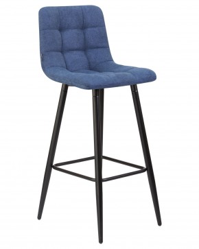 Стул барный DOBRIN NICOLE, черные матовые ножки, синяя ткань (UF860-14B) в Троицке - troick.ok-mebel.com | фото 2