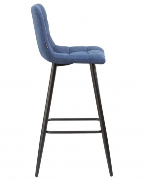 Стул барный DOBRIN NICOLE, черные матовые ножки, синяя ткань (UF860-14B) в Троицке - troick.ok-mebel.com | фото 3