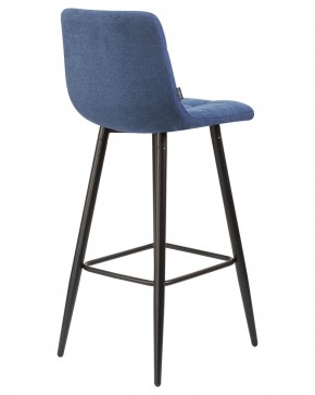 Стул барный DOBRIN NICOLE, черные матовые ножки, синяя ткань (UF860-14B) в Троицке - troick.ok-mebel.com | фото 4