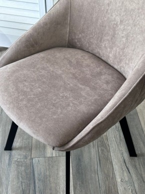 Стул CASA, 360 град. поворот. B5 Капучино, велюр / черный каркас,М-City в Троицке - troick.ok-mebel.com | фото 3