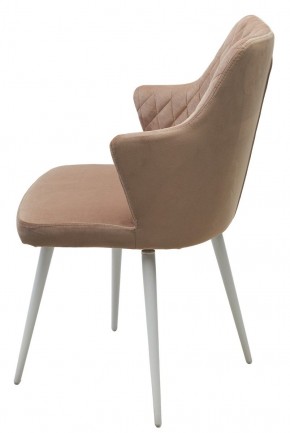 Стул HERMAN 360 град. БЕЖЕВЫЙ #5, велюр / белый каркас М-City в Троицке - troick.ok-mebel.com | фото 8