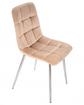 Стул обеденный DOBRIN ALEX, хром ножки, мокко велюр (V108-104),  в Троицке - troick.ok-mebel.com | фото 10