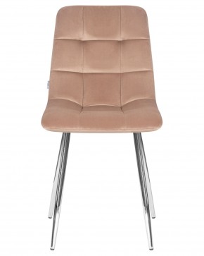 Стул обеденный DOBRIN ALEX, хром ножки, мокко велюр (V108-104),  в Троицке - troick.ok-mebel.com | фото 6