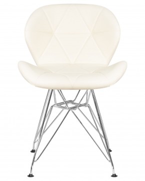 Стул обеденный DOBRIN BUTTERFLY CHROME, ножки хром, цвет кремовый в Троицке - troick.ok-mebel.com | фото 6