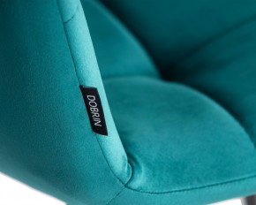 Стул обеденный DOBRIN CHILLY, Морской волны Holland 56, основание черное в Троицке - troick.ok-mebel.com | фото 9
