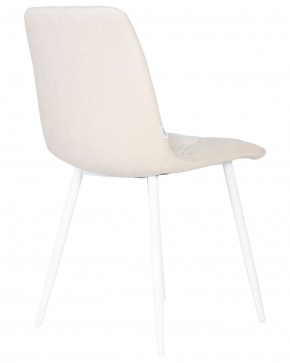 Стул обеденный DOBRIN CHILLY ROMBO, Бежевый Simple 44, основание белое в Троицке - troick.ok-mebel.com | фото 4
