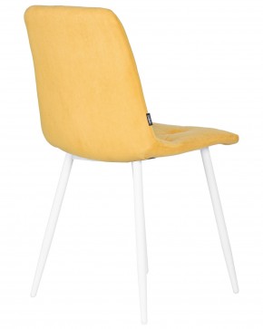 Стул обеденный DOBRIN CHILLY ROMBO, Горчичный Simple 15, основание белый в Троицке - troick.ok-mebel.com | фото 4