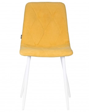 Стул обеденный DOBRIN CHILLY ROMBO, Горчичный Simple 15, основание белый в Троицке - troick.ok-mebel.com | фото 7