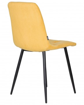 Стул обеденный DOBRIN CHILLY ROMBO, Горчичный Simple 15, основание черное в Троицке - troick.ok-mebel.com | фото 4