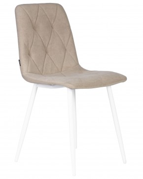Стул обеденный DOBRIN CHILLY ROMBO, Капучино Simple 05, основание белый в Троицке - troick.ok-mebel.com | фото 2