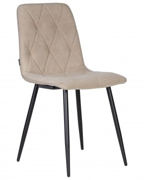 Стул обеденный DOBRIN CHILLY ROMBO, Капучино Simple 05, основание черное в Троицке - troick.ok-mebel.com | фото