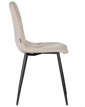 Стул обеденный DOBRIN CHILLY ROMBO, Капучино Simple 05, основание черное в Троицке - troick.ok-mebel.com | фото 3