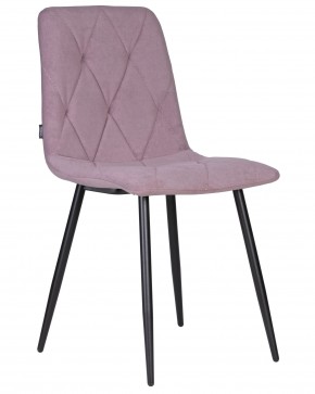 Стул обеденный DOBRIN CHILLY ROMBO, Лавандовый Simple 48, основание черное в Троицке - troick.ok-mebel.com | фото