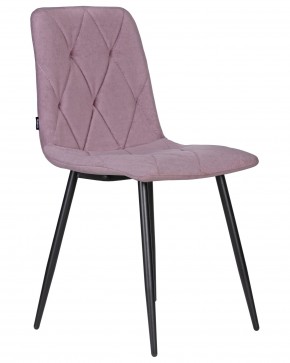 Стул обеденный DOBRIN CHILLY ROMBO, Лавандовый Simple 48, основание черное в Троицке - troick.ok-mebel.com | фото 2