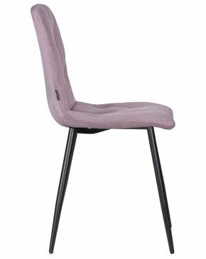 Стул обеденный DOBRIN CHILLY ROMBO, Лавандовый Simple 48, основание черное в Троицке - troick.ok-mebel.com | фото 3