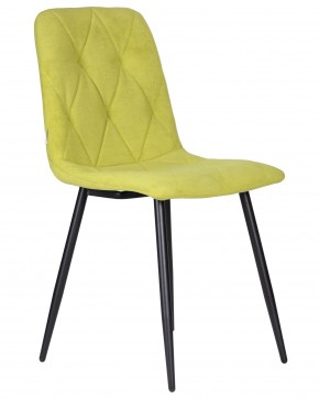 Стул обеденный DOBRIN CHILLY ROMBO, Лайм Simple 14, основание черное в Троицке - troick.ok-mebel.com | фото 2