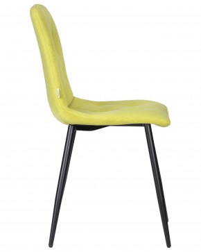 Стул обеденный DOBRIN CHILLY ROMBO, Лайм Simple 14, основание черное в Троицке - troick.ok-mebel.com | фото 3