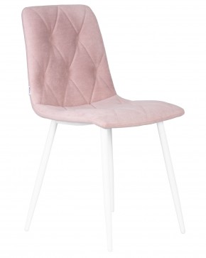 Стул обеденный DOBRIN CHILLY ROMBO, Розовый Simple 03, основание белый в Троицке - troick.ok-mebel.com | фото 2