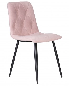 Стул обеденный DOBRIN CHILLY ROMBO, Розовый Simple 03, основание черное в Троицке - troick.ok-mebel.com | фото 2