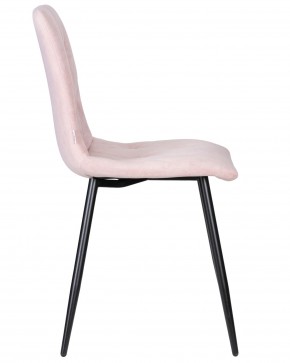 Стул обеденный DOBRIN CHILLY ROMBO, Розовый Simple 03, основание черное в Троицке - troick.ok-mebel.com | фото 3