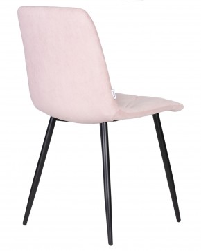 Стул обеденный DOBRIN CHILLY ROMBO, Розовый Simple 03, основание черное в Троицке - troick.ok-mebel.com | фото 4