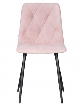 Стул обеденный DOBRIN CHILLY ROMBO, Розовый Simple 03, основание черное в Троицке - troick.ok-mebel.com | фото 6