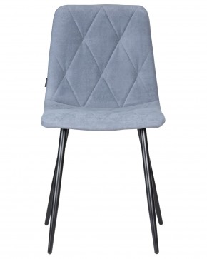Стул обеденный DOBRIN CHILLY ROMBO, Серо-голубой Simple 26, основание черное в Троицке - troick.ok-mebel.com | фото 6