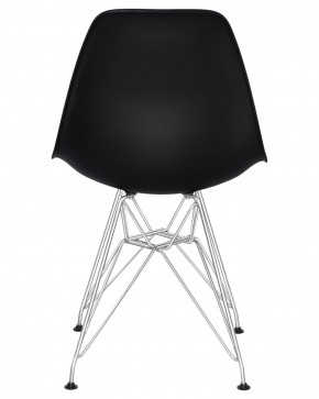 Стул обеденный DOBRIN DSR, ножки хром, цвет чёрный (B-03) в Троицке - troick.ok-mebel.com | фото 5
