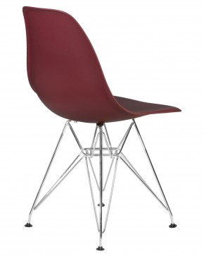 Стул обеденный DOBRIN DSR, ножки хром, цвет сливовый (R-13) в Троицке - troick.ok-mebel.com | фото 4