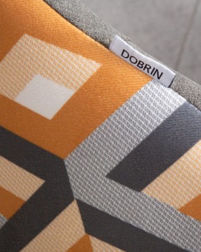 Стул обеденный DOBRIN MARKUS, ЭМАЛЬ ЧЕРНЫЙ МУАР ткань Candy Graphite+Escada Ochre в Троицке - troick.ok-mebel.com | фото 10