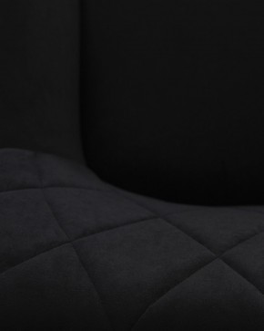 Стул обеденный DOBRIN ROBY, ЭМАЛЬ ЧЕРНЫЙ МУАР велюр Catania Black в Троицке - troick.ok-mebel.com | фото 3
