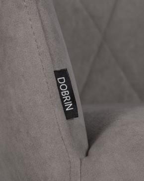 Стул обеденный DOBRIN ROBY, ЭМАЛЬ ЧЕРНЫЙ МУАР велюр Catania Cocoa в Троицке - troick.ok-mebel.com | фото 9