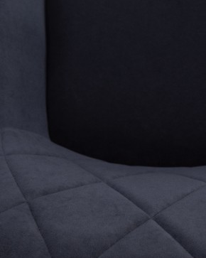 Стул обеденный DOBRIN ROBY, ЭМАЛЬ ЧЕРНЫЙ МУАР велюр Catania Dark Blue в Троицке - troick.ok-mebel.com | фото 11