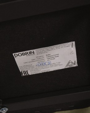 Стул обеденный DOBRIN ROBY, ЭМАЛЬ ЧЕРНЫЙ МУАР велюр Catania Forest в Троицке - troick.ok-mebel.com | фото 12