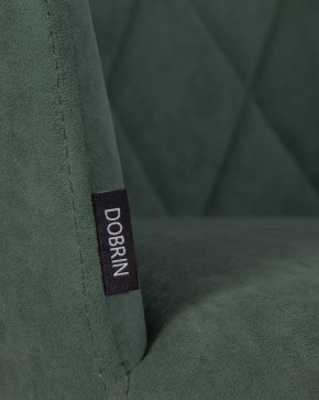 Стул обеденный DOBRIN ROBY, ЭМАЛЬ ЧЕРНЫЙ МУАР велюр Catania Izumrud в Троицке - troick.ok-mebel.com | фото 9