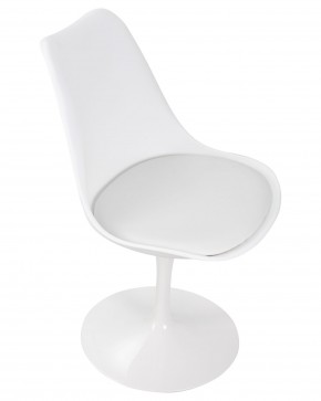 Стул обеденный DOBRIN TULIP, белое основание, цвет белый (W-02) в Троицке - troick.ok-mebel.com | фото 7