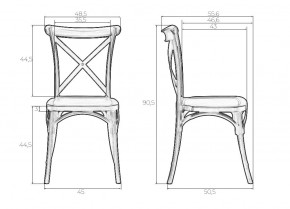 Стул обеденный DOBRIN ZILAN, цвет чёрный (B-03) в Троицке - troick.ok-mebel.com | фото 9