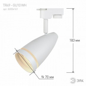 Светильник на штанге Эра  TR49 - GU10 WH в Троицке - troick.ok-mebel.com | фото 4