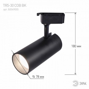 Светильник на штанге Эра  TR5-30 COB BK в Троицке - troick.ok-mebel.com | фото 5