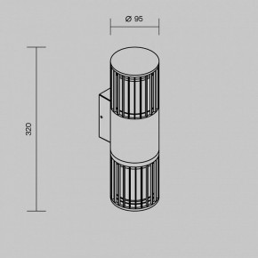 Светильник на штанге Maytoni Alura O492WL-02GF в Троицке - troick.ok-mebel.com | фото 5